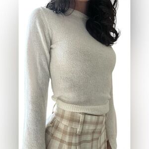 Zara Ivory White/Cream Sweater Size Small